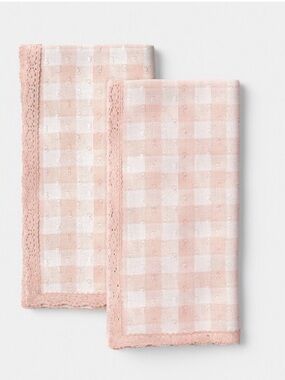 4!!!! ROOM ESSENTIALS NWT Gingham Swiss Dot Napkins